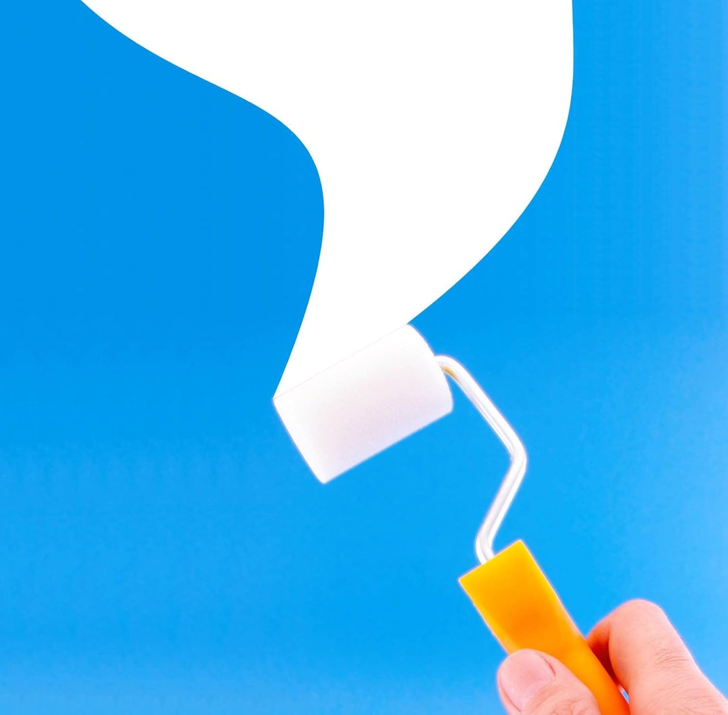 Foam Paint Roller Kit ,6 Pack Mini Paint Rollers with Refills, Small Sponge Roller ,small paint roller