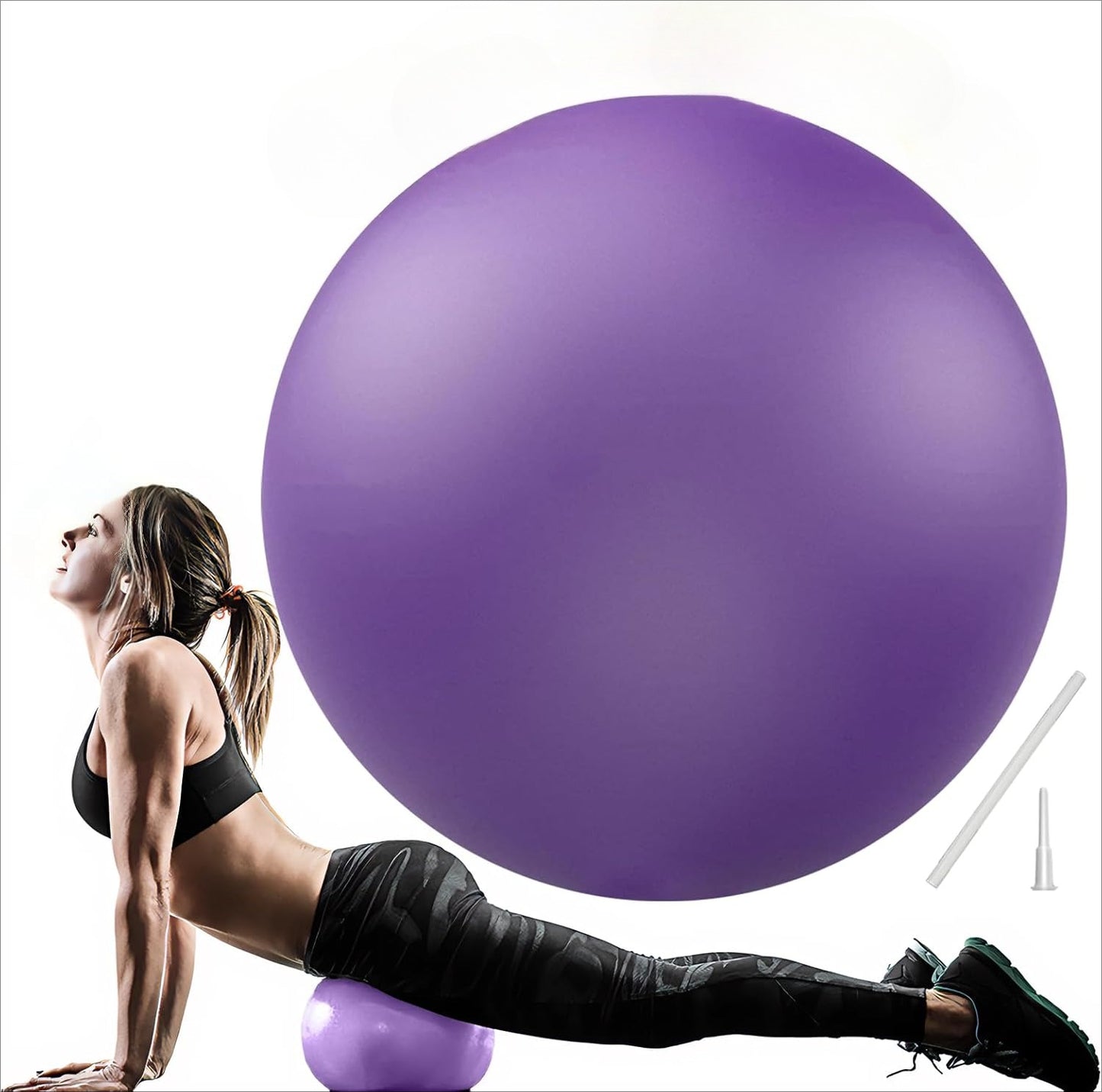 9-Inchpilates ball, small exercise ball,Pilates Mini Exercise Ball ,mini pilates ball for Physical Therapy, Barre, Yoga