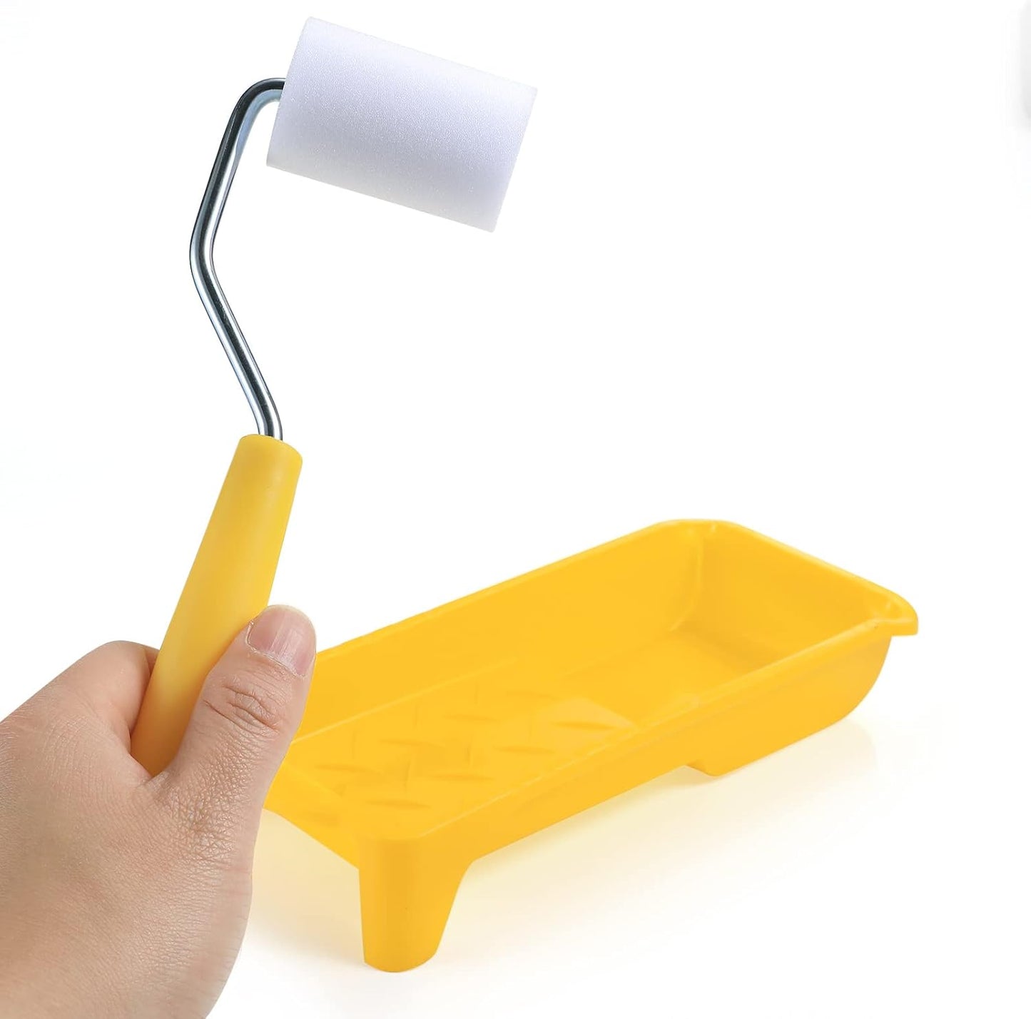 Foam Paint Roller Kit ,6 Pack Mini Paint Rollers with Refills, Small Sponge Roller ,small paint roller