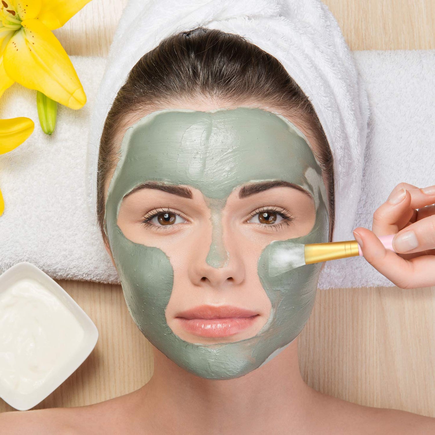 6 Pieces Silicone Face Mask Brushes, Facial Mud Mask Applicator for Sleeping Mask, Mud Mask,Body Lotion