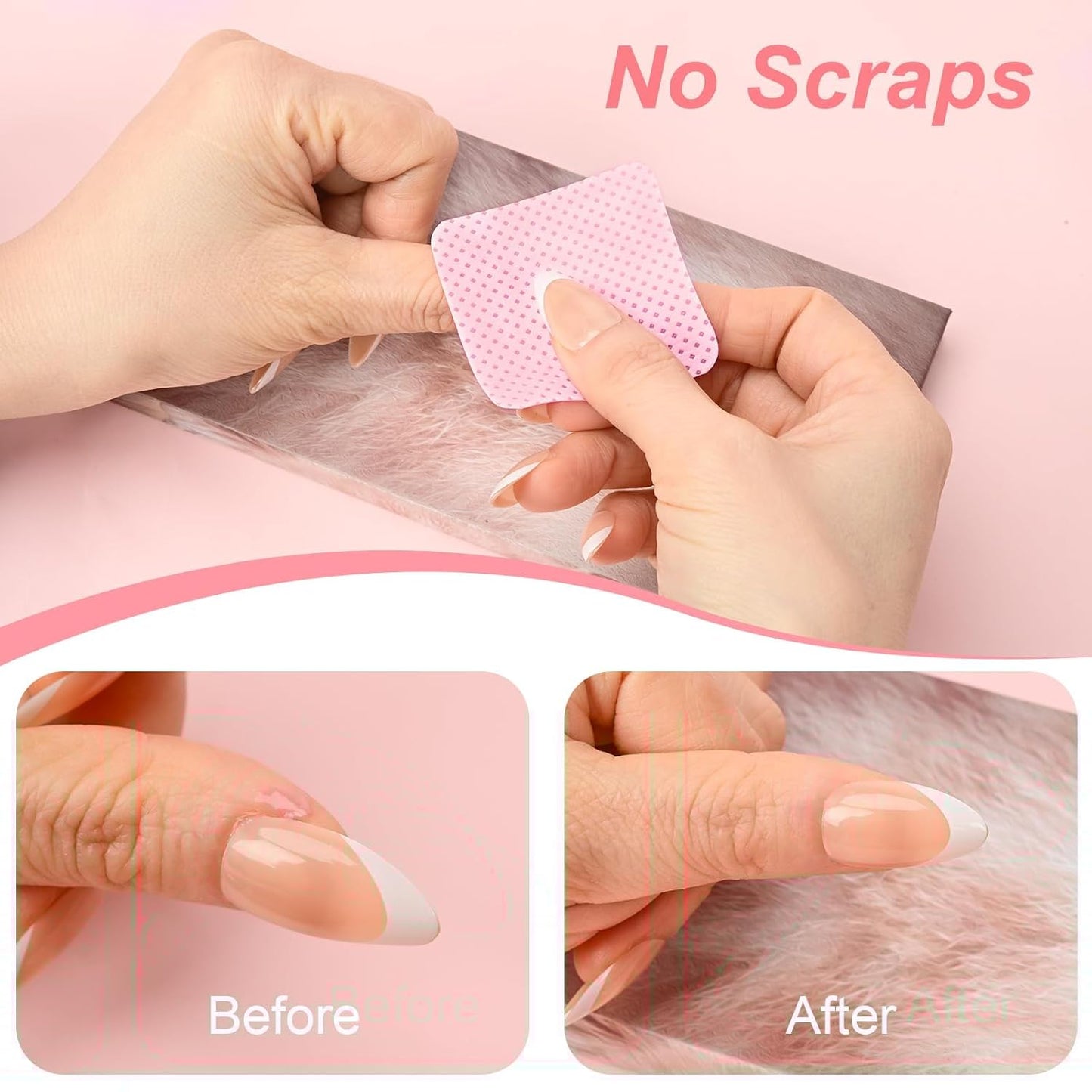 540PCS Lint-Free Nail Wipes – Soft, Super Absorbent Wipes for Nail Care and Eyelash Extension Cleaning