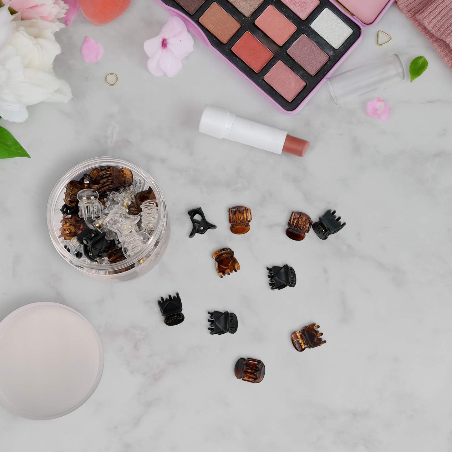 36 Pcs Durable Mini Hair Claw Clips, Great for Design Kids and Adult Hairstyles, Decroation Buns, Pining Bangs, Strong Grip