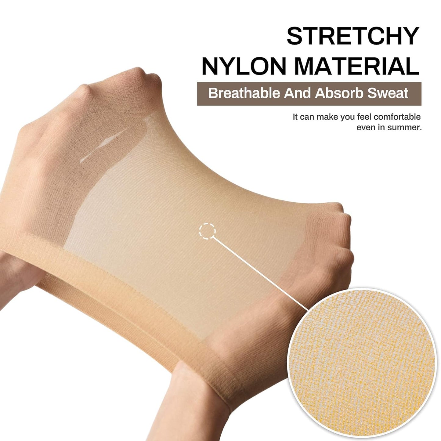 20 Pack Wig Caps for Women, Ultra-Thin Stretch Nylon Stocking Cap for Lace Front Wigs, Breathable Mesh Wig Liner for Cosplay, Ballet, Daily Use