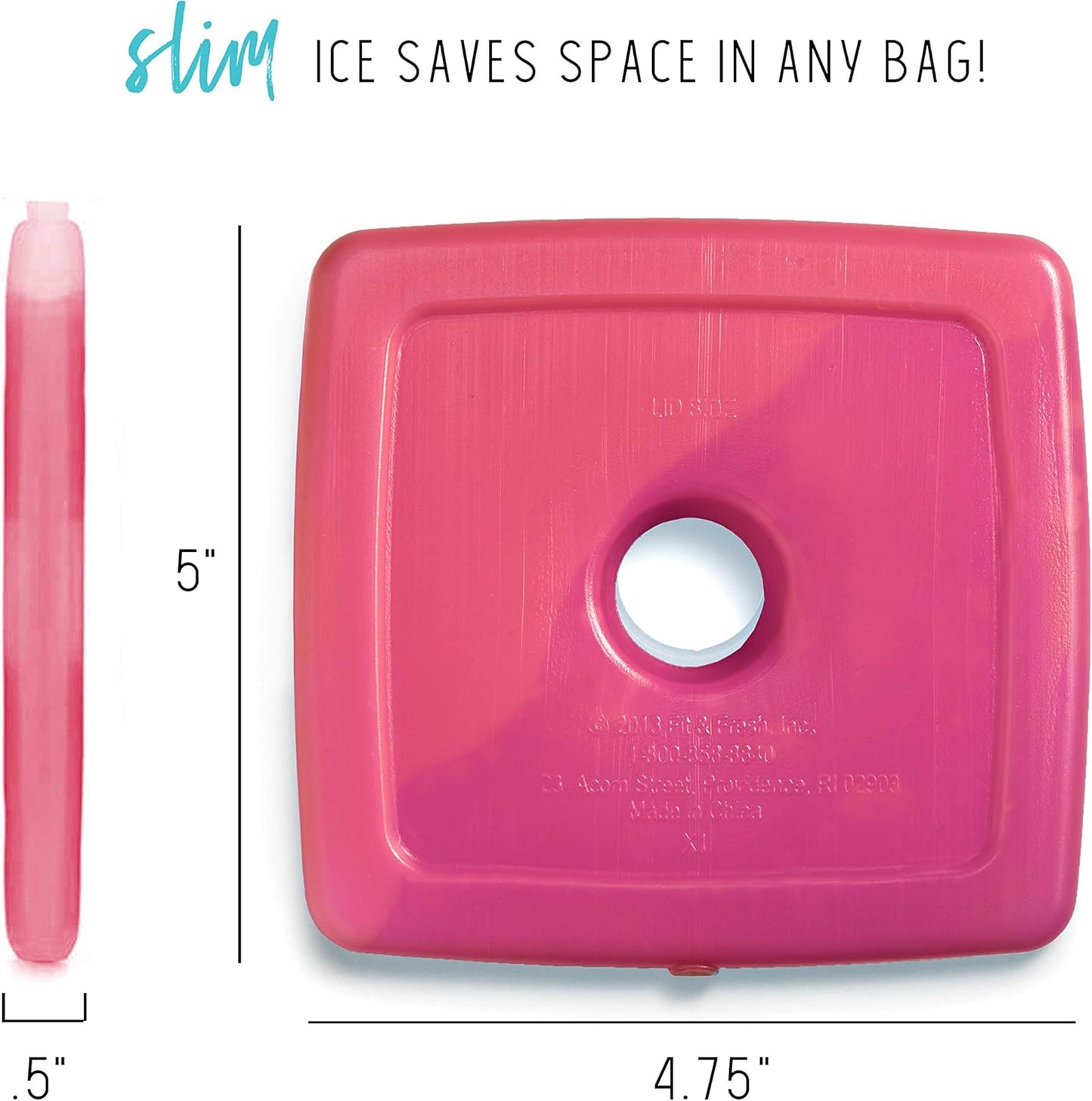 Reusable & Long-Lasting Slim Ice Packs, Cold Packs for Lunch Boxes, Ice Packs for Lunch Bags