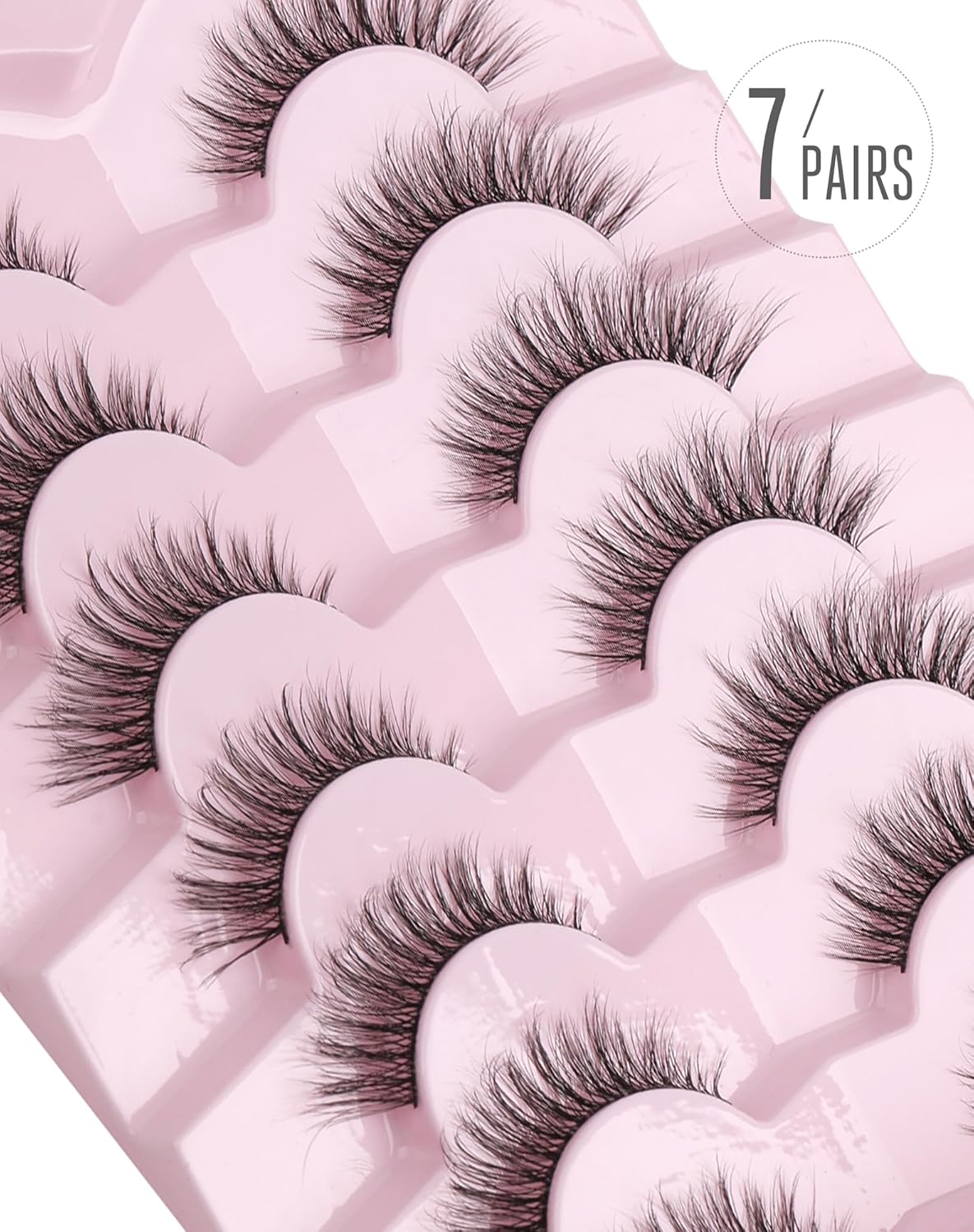 Natural Eyelashes Wispy Lashes Natural Look False Eyelashes Natural Flared Eyelashes False Eye