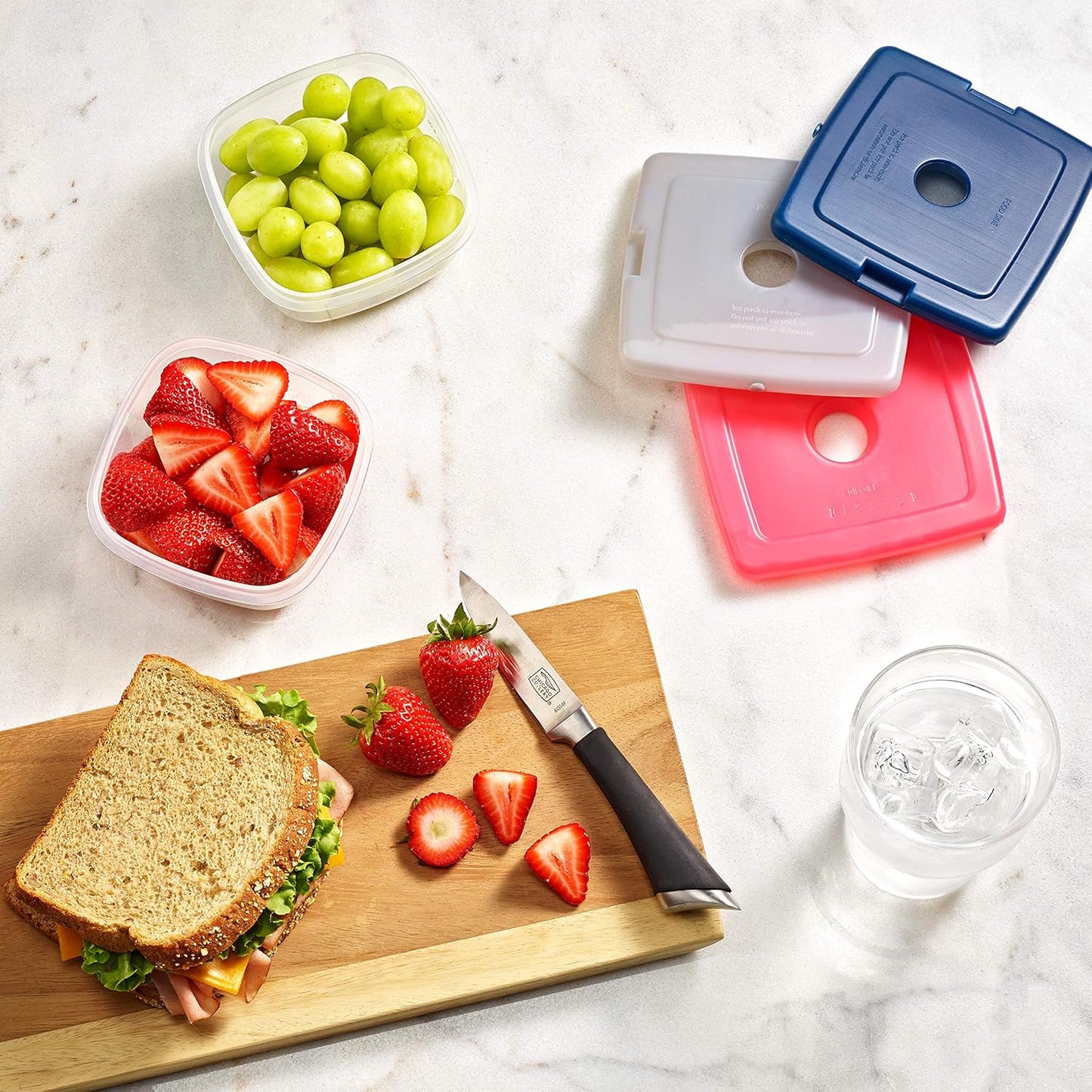 Reusable & Long-Lasting Slim Ice Packs, Cold Packs for Lunch Boxes, Ice Packs for Lunch Bags