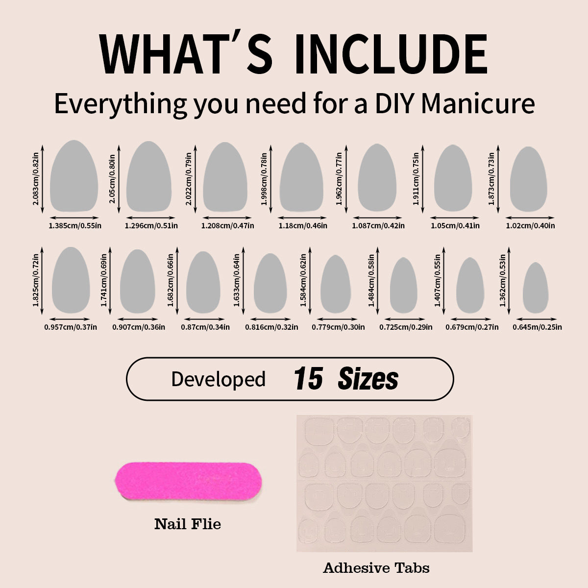 Press On Nails - Goal Digger | Glossy, Semi-Transparent, Short Round Nails, Reusable | 15 Sizes