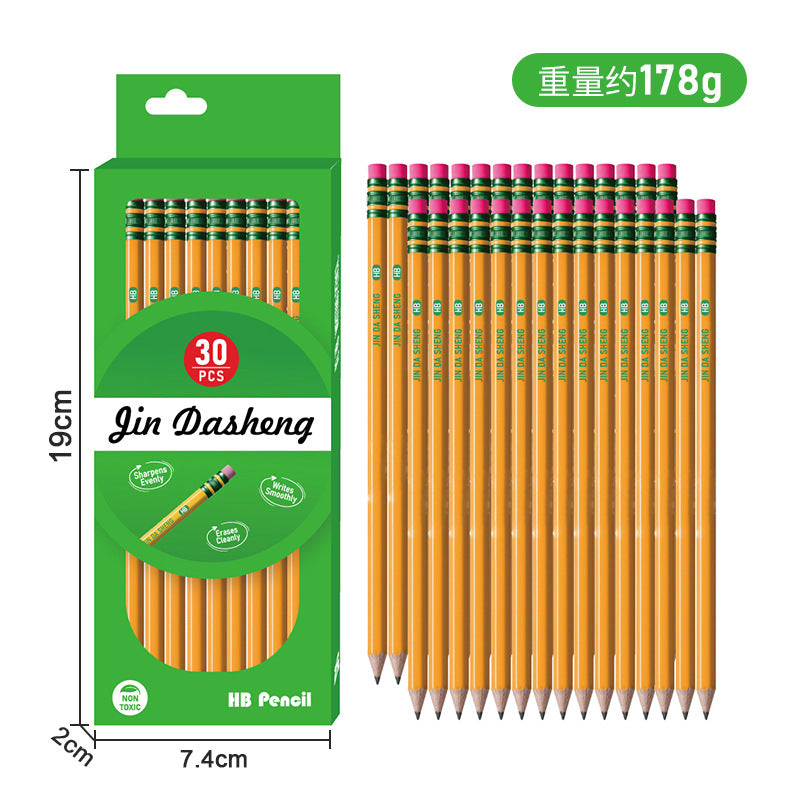 Large Capacity Pencil Case with 30 Pre-Sharpened Pencils, Multi-Functional Pen Pouch Organizer for School, College, Office, Travel