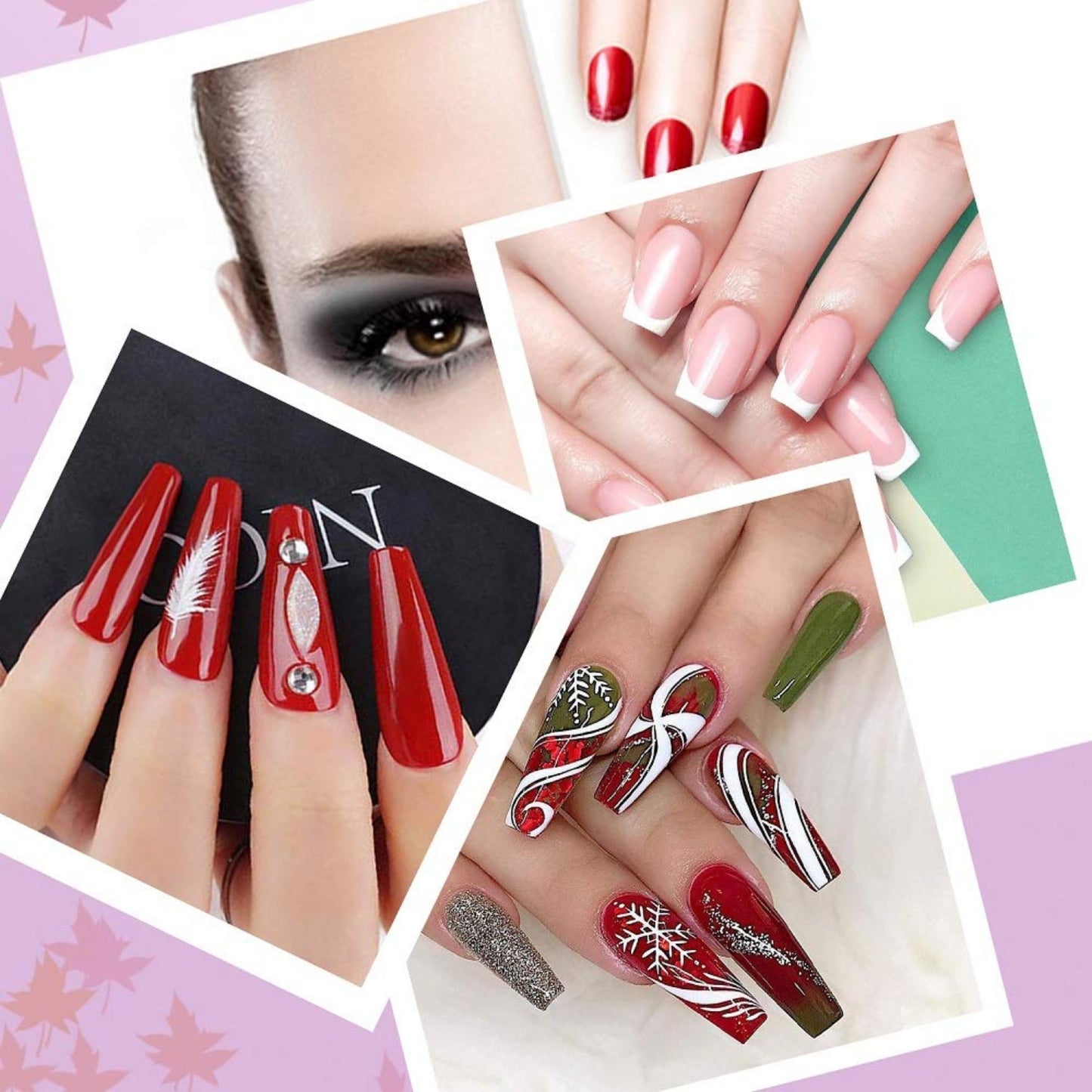150 Pcs Clear Nail Swatch Sticks with Ring, Fan Shape Nail Art Tips, False Nail Sample Sticks