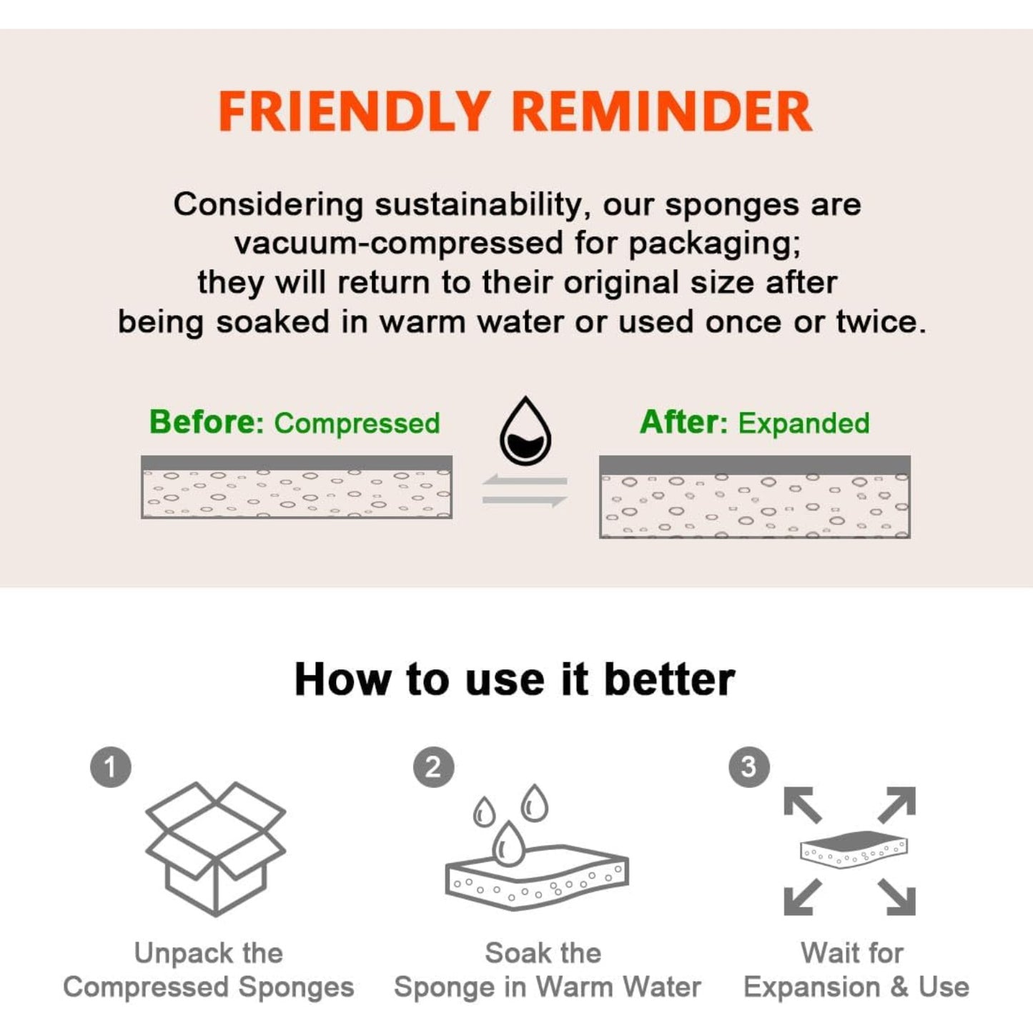 Non Scratch Scrub Sponge, 24Count, Sponges for Dishes, Sponges Kitchen, Cleaning Sponge