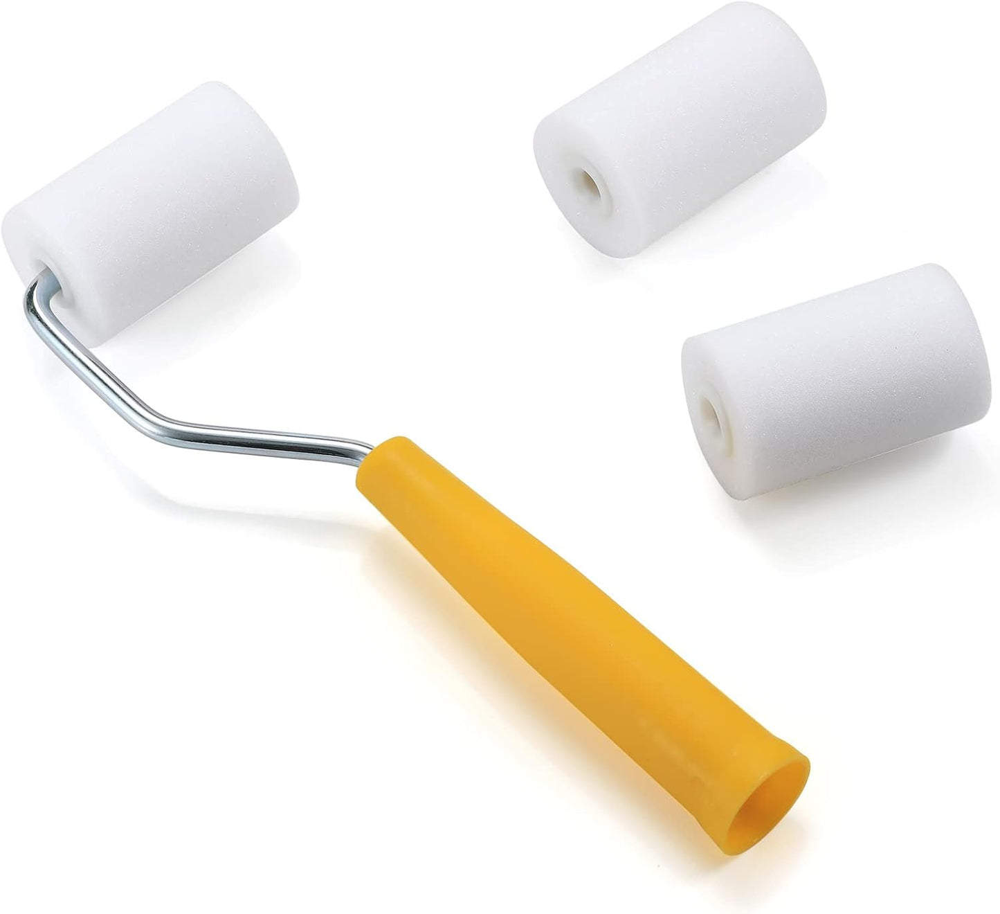 Foam Paint Roller Kit ,6 Pack Mini Paint Rollers with Refills, Small Sponge Roller ,small paint roller