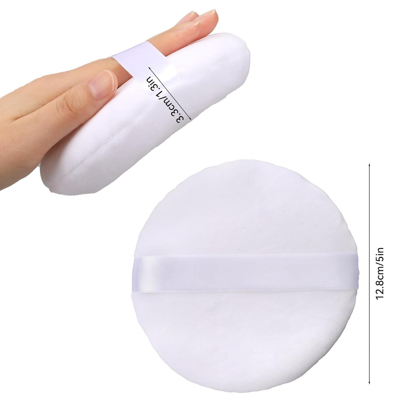 2pcs Powder Puff, 4.13 Inch Powder Puff for Body Powder, Body Powder Puff Large Powder Puff
