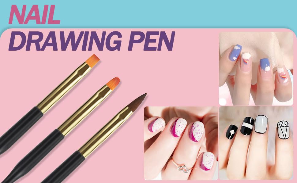 35pcs Nail Art Pens brushes,Nail Art Tool Set,Nail Dotting Tools,Nail Dust Brush,Striping Nail Art Brushes