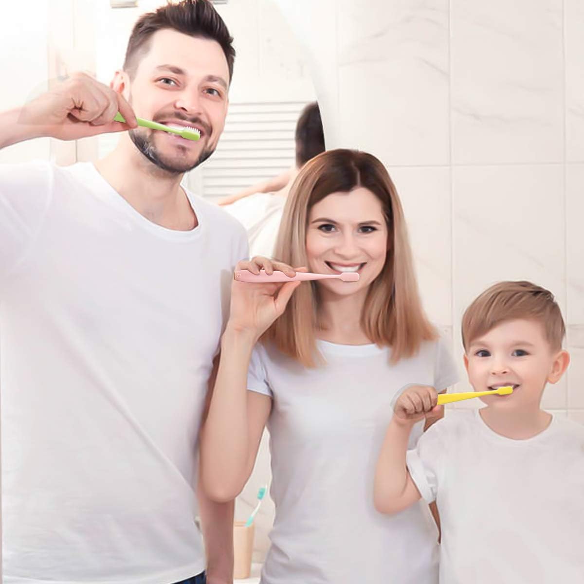 Travel Toothbrush ,4 Pack Extra Soft Toothbrush for Sensitive Teeth, Ultra Soft Bristles for Adults & Elders