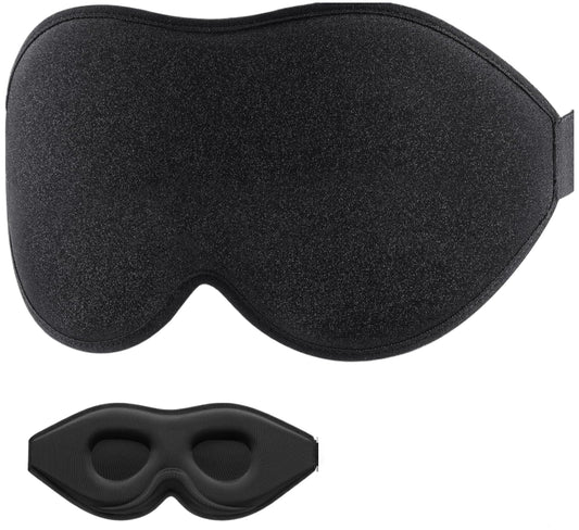 Sleep Mask for Side Sleeper, Eye Mask for Sleeping Light Blocking, 3D Contoured Cup Sleeping Mask