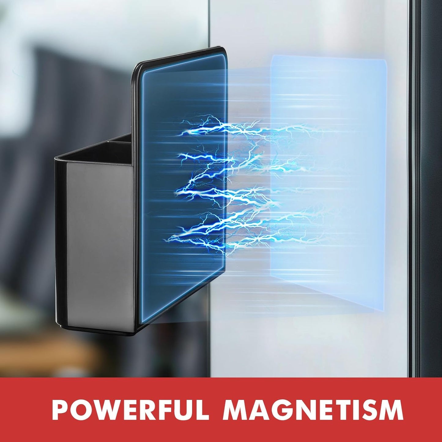 Magnetic Pen Holder,2 Pack or Refrigerator, Dry Erase Marker Holder for Whiteboard，Magnet School Locker Organizer