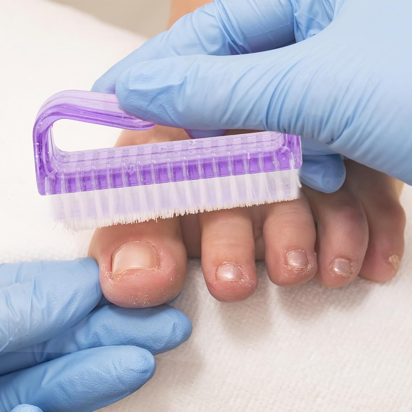 12 Pcs Handle Grip Nail Brush, Fingernail Brush Cleaner Hand Scrub Cleaning Brushes for Toes, Nails, Men and Women