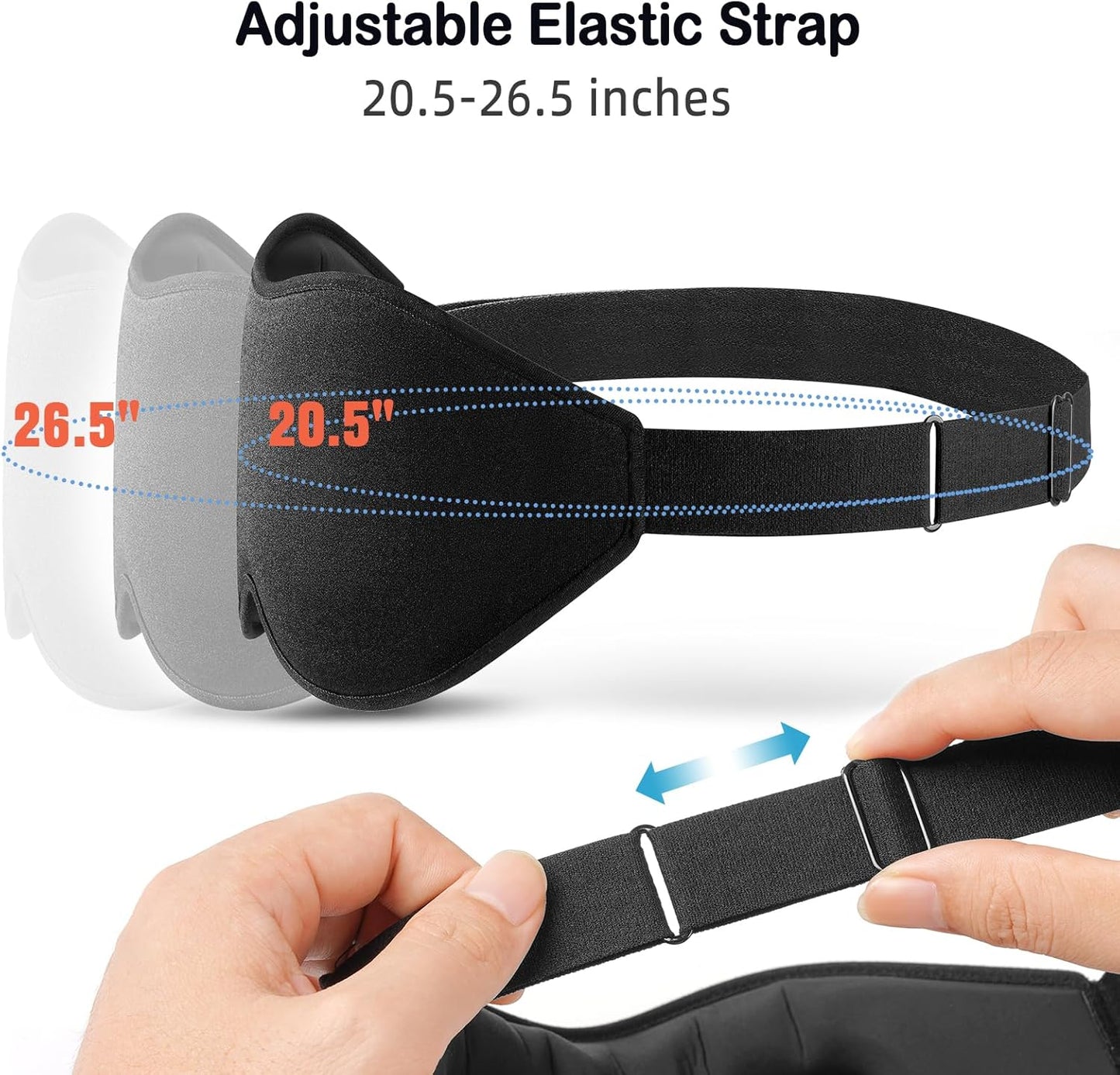 Sleep Mask for Side Sleeper, Eye Mask for Sleeping Light Blocking, 3D Contoured Cup Sleeping Mask