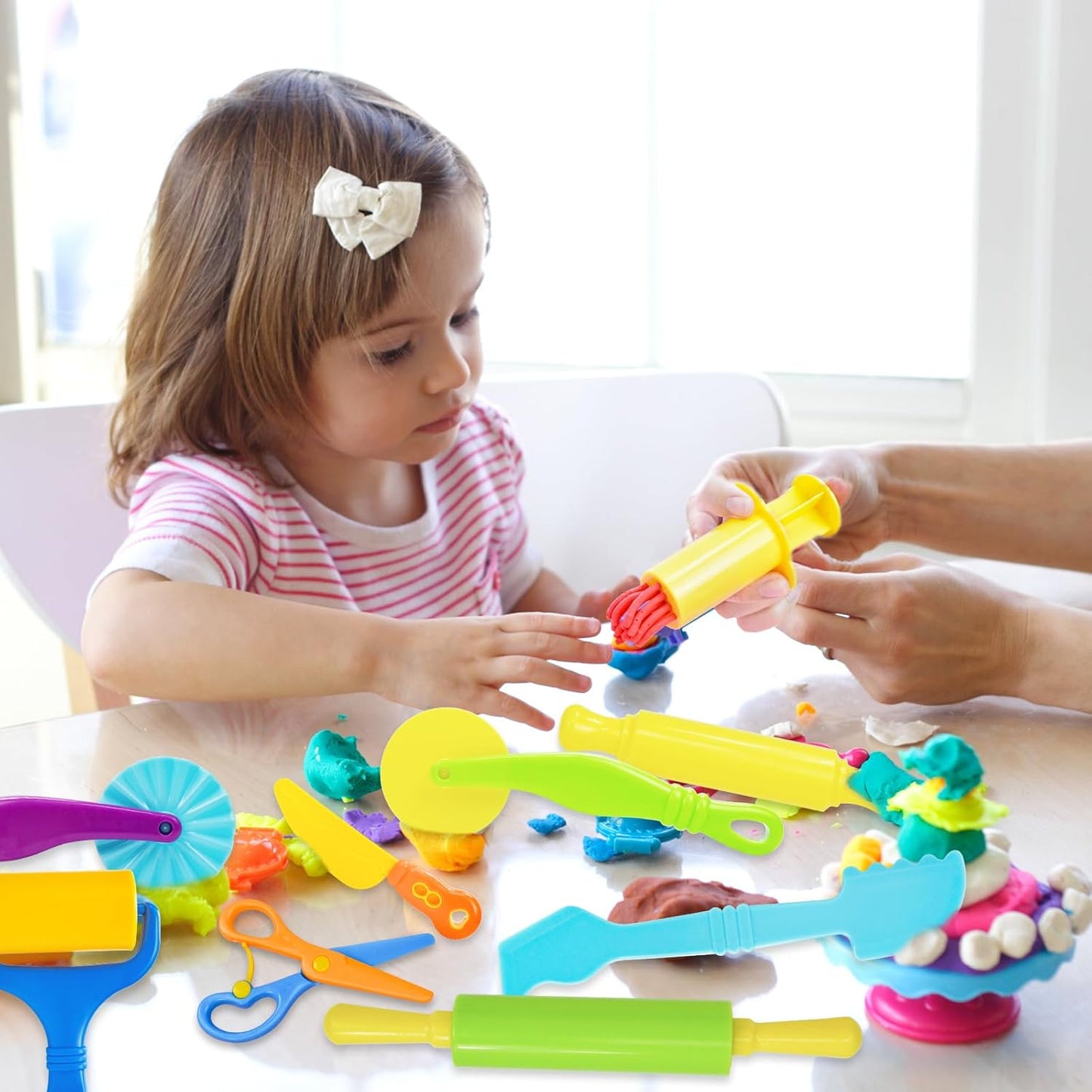 Playdough Tool Set, 9 Pcs Play Dough Tools Sets for Kids Ages 4-8, Playdough Accessories