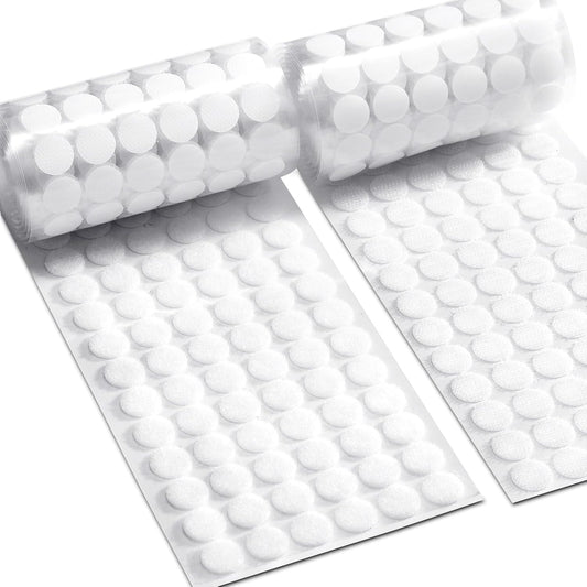 Self-Adhesive Dots,Velcro Dots Self Adhesive,500 Pairs 0.59inch  Round Sticky Back Fasteners for Crafts, DIY, School & Home