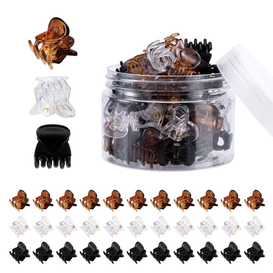 36 Pcs Durable Mini Hair Claw Clips, Great for Design Kids and Adult Hairstyles, Decroation Buns, Pining Bangs, Strong Grip