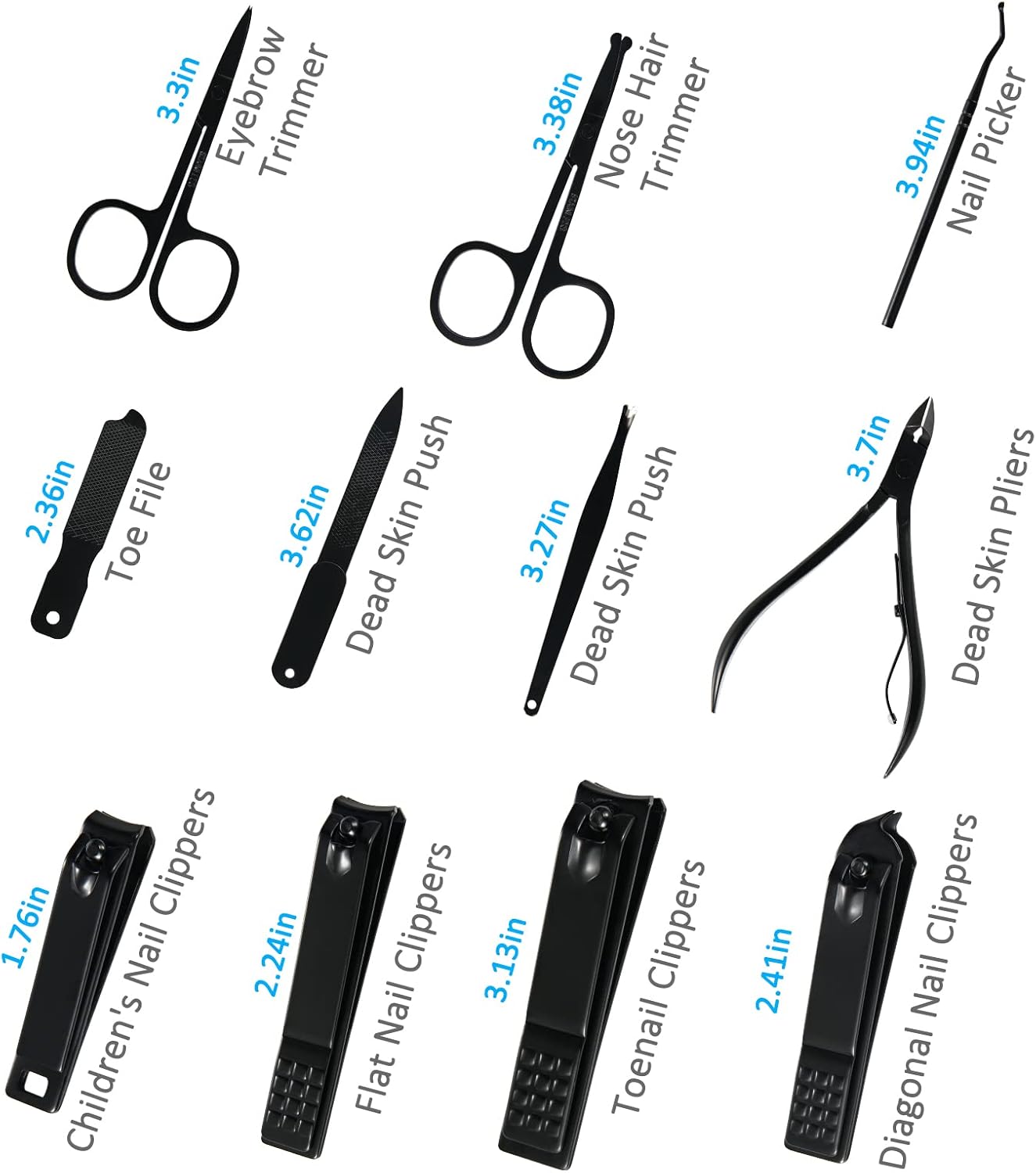 Manicure Set Professional Nail Clipper Kit-26 Pieces Stainless Steel Manicure Kit,nail Care Tools