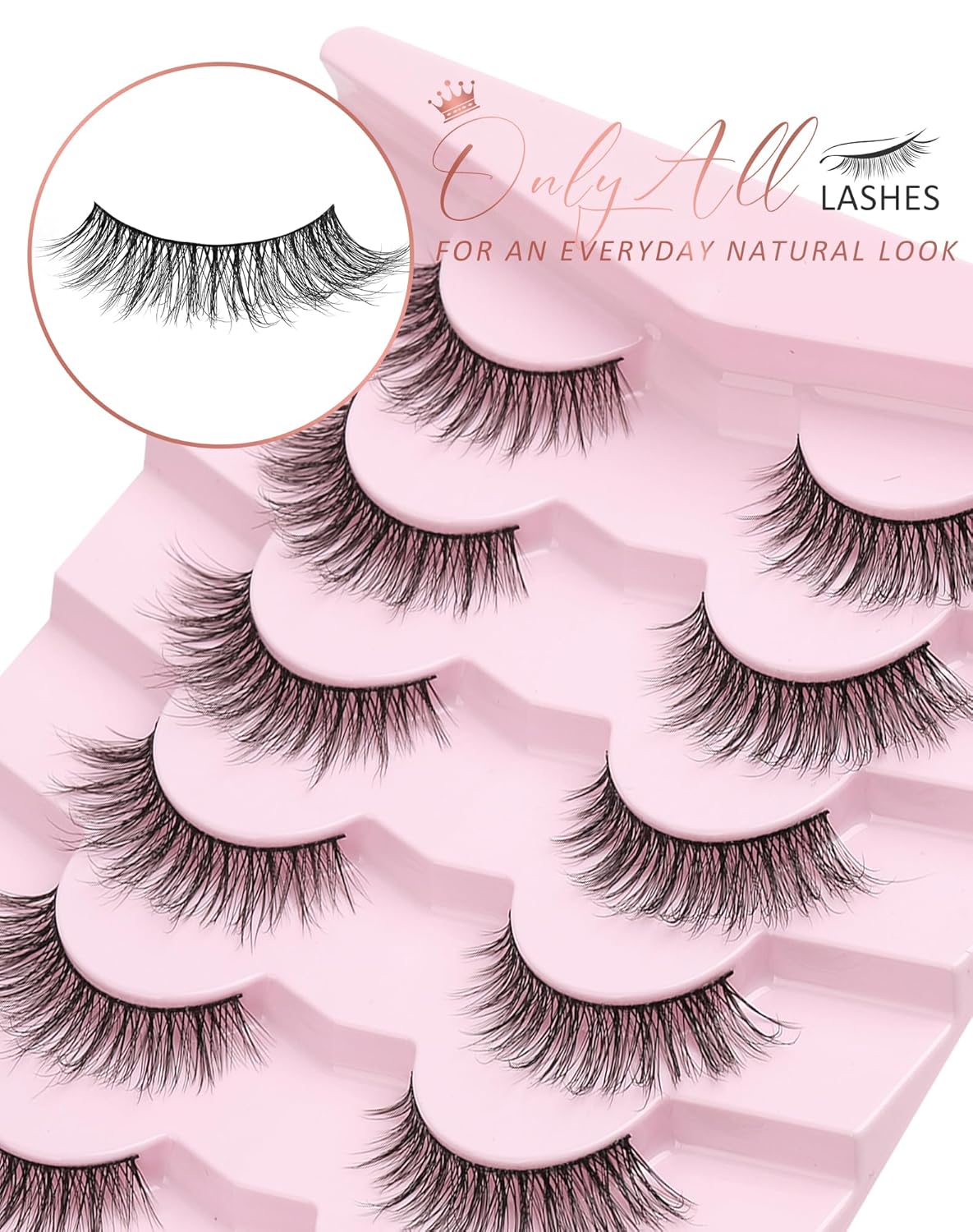 Natural  Eyelashes Wispy Lashes Natural Look False Eyelashes Natural Flared Eyelashes False Eye