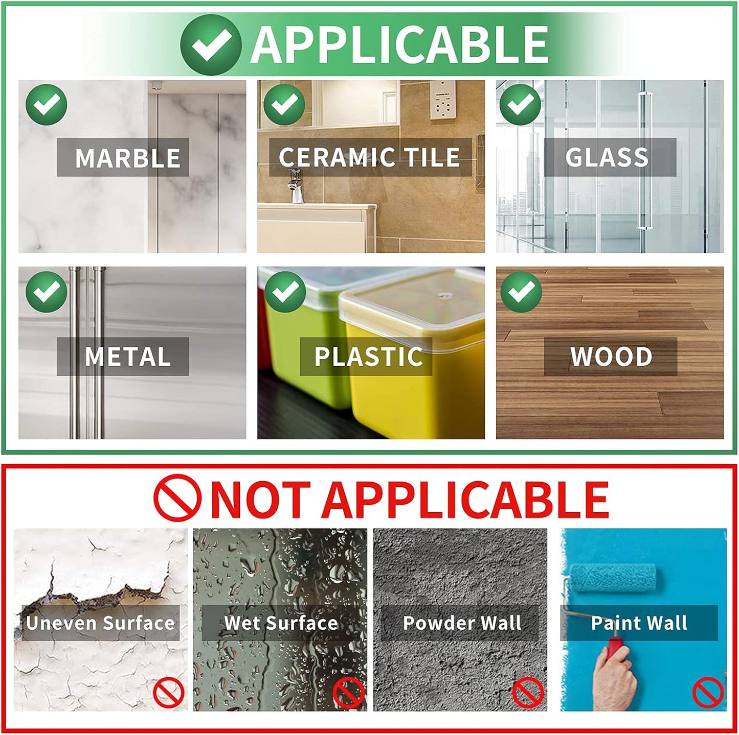 2 PACK Double Sided Tape Heavy Duty with 1 Pack Scissor set , Nano  Adhesive Tape, Picture Hanging Adhesive Strips (9.85FT)