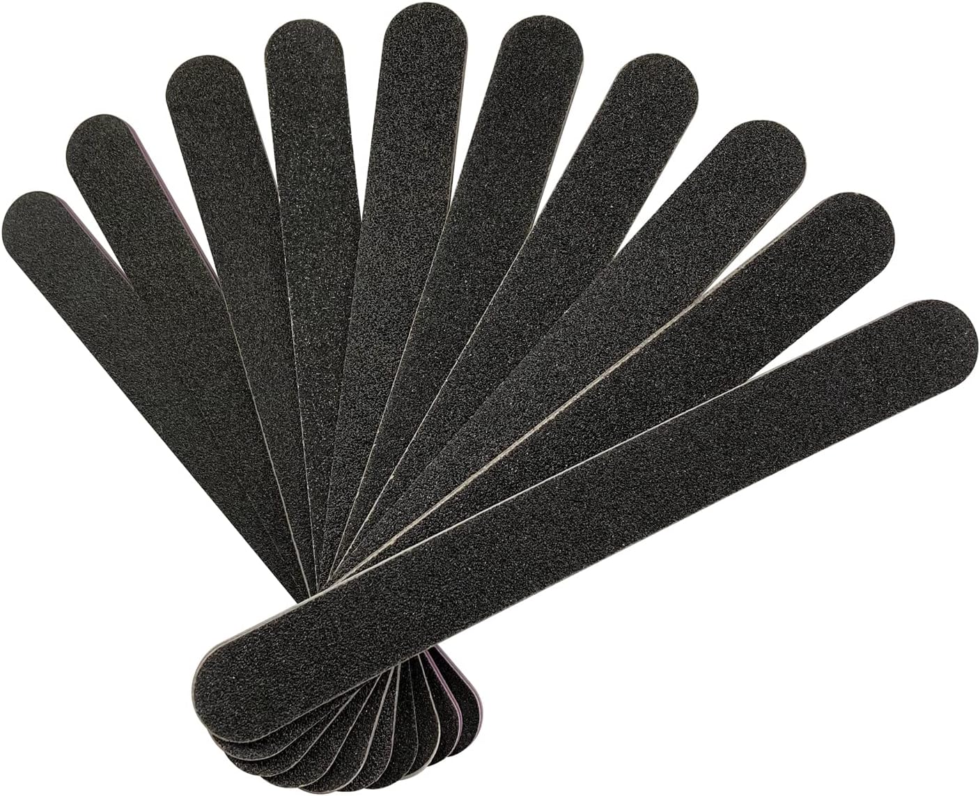 10 PCS Nail File  Professional Double Sided 100/180 Grit Nail Files Emery Board