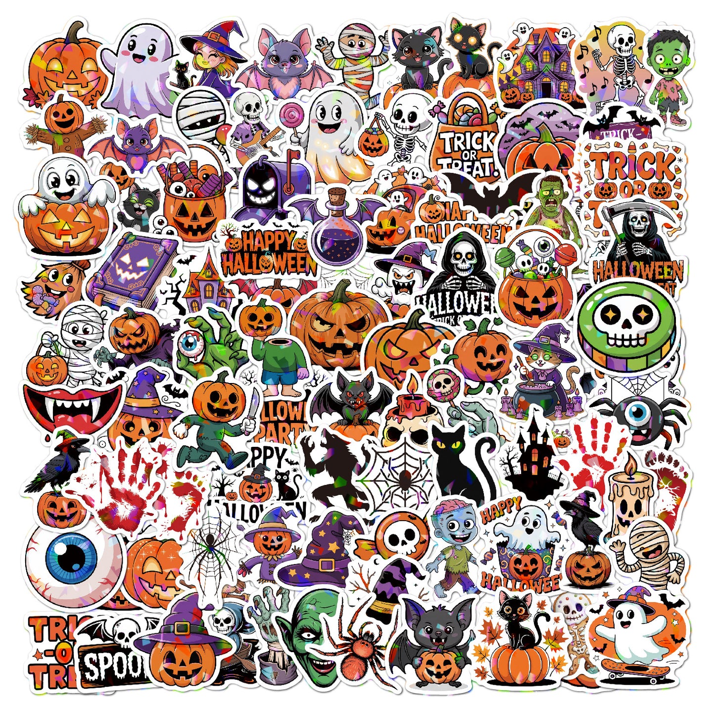 Halloween Stickers | 100 PCS Halloween Party Favors - Halloween Games Toys Gifts Party Supplies