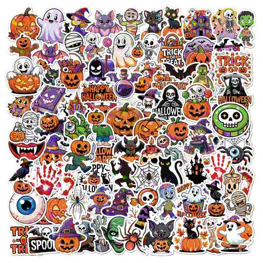 Halloween Stickers | 100 PCS Halloween Party Favors - Halloween Games Toys Gifts Party Supplies