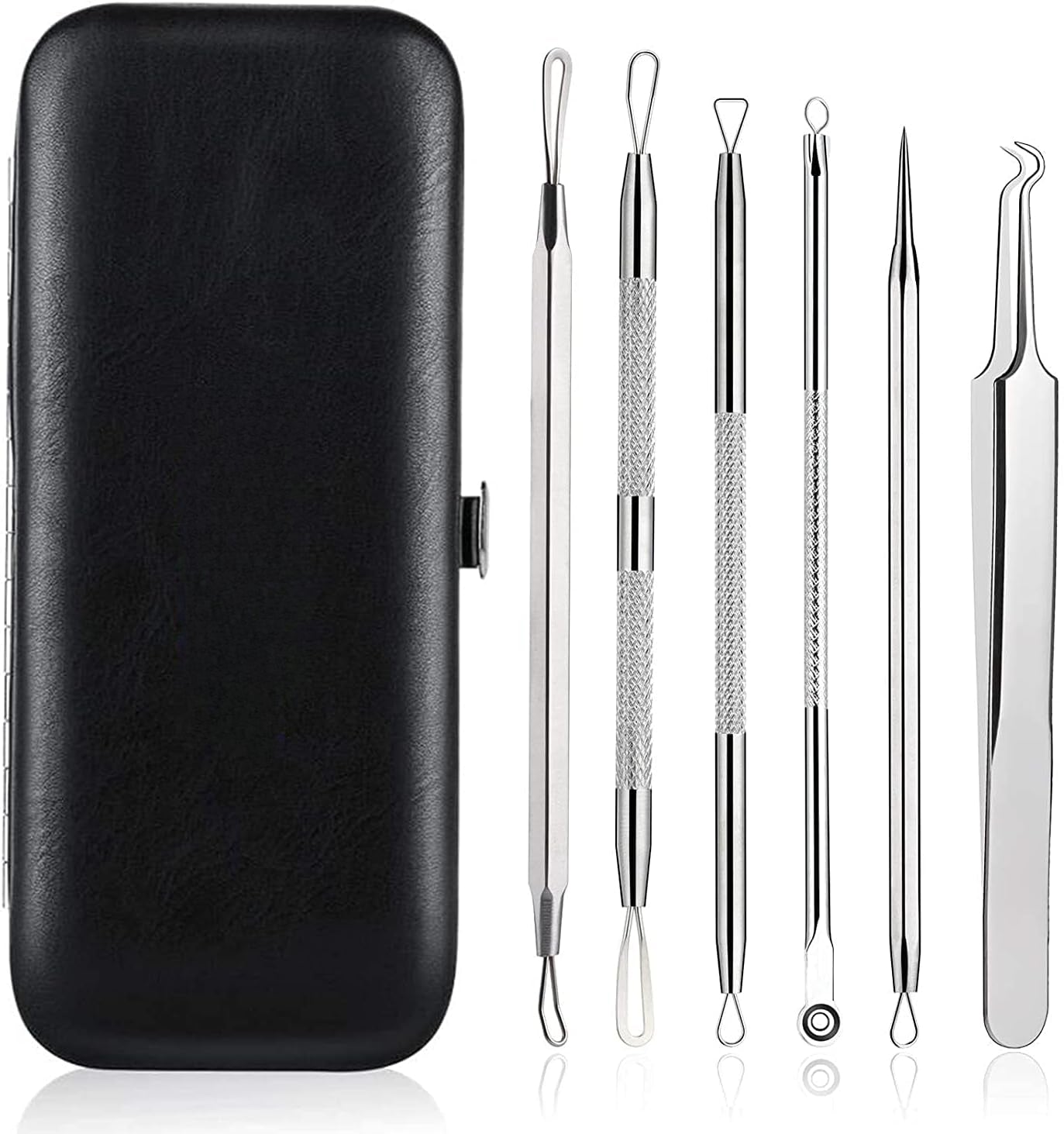 Blackhead Remover Tool Comedones Extractor Acne Removal Kit for Blemish, Whitehead Popping